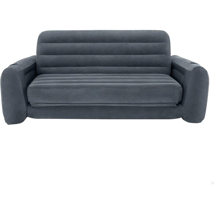 Надувний диван-ліжко Intex для 2 осіб, макс. 200 кг (127x2366 см) Надувний диван з тримачем для напоїв (66552NP) Односпальний