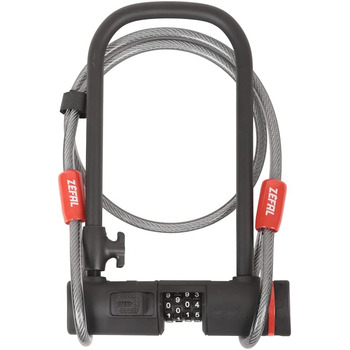 Велосипедний замок Zfal Uni K-traz U13 Code Cable, чорний кодовий замок для велосипеда