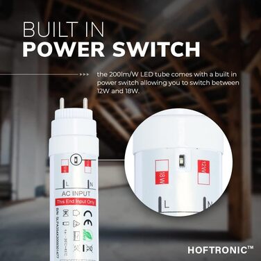 Світлодіодна трубка T8 120 см 18 Вт 3600 люмен 200 лм/Вт Супер яскрава світлодіодна люмінесцентна трубка T8 G13 без мерехтіння 4000 К нейтрально біла лампа Тривалість служби 100 000 годин горіння - 10 років гарантії