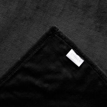 М&39яка ковдра з полярного флісу Чорна 150x200