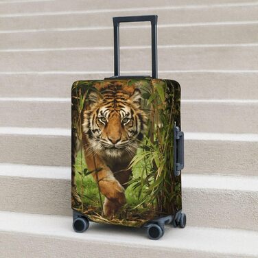 Чохол для валізи Tiger, міцний захист, підходить для багажу розміром 45.7 - 81.3 см, малий, Чорний