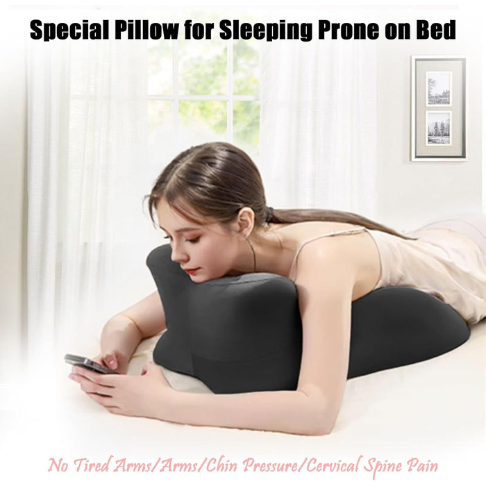 Звичайна подушка Sweet Spot, подушка для пар Chiro-Monk кут 27, ідеальне положення, ергономічна клиноподібна подушка з піни з ефектом пам&39яті для підтримки талії (чорна)