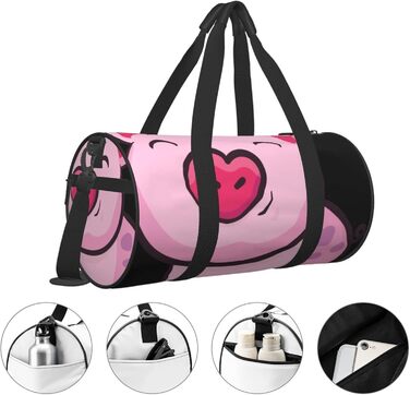 Дорожня сумка Посмішка Рожевої Свинки, спортивна сумка для чоловіків та жінок, сумка-мішок, спортивна сумка