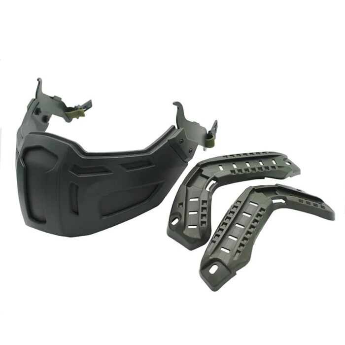 Швидкий тактичний шолом із напівмаскою легкий знімний захист обличчя для ігор CS, страйкболу, пейнтболу, полювання та активного відпочинку FG