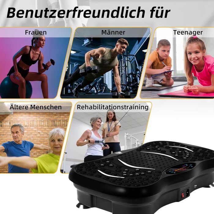 Віброплатформа EVOLAND Fitness 3D з 5 програмними режимами