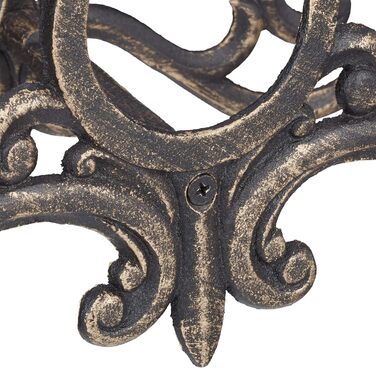 Тримач для садового шланга Relaxdays у вінтажному стилі, настінний, для 20м шланга, чавун, бронзовий колір