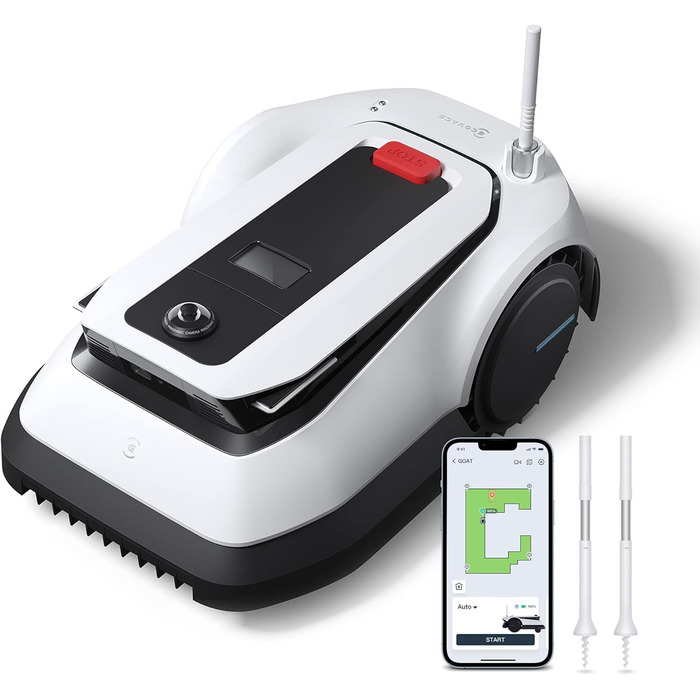 Роботизована газонокосарка ECOVACS GOAT G1 без обмежувального дроту для садів площею до 1600 квадратних метрів (AIVI 3D обхід пере