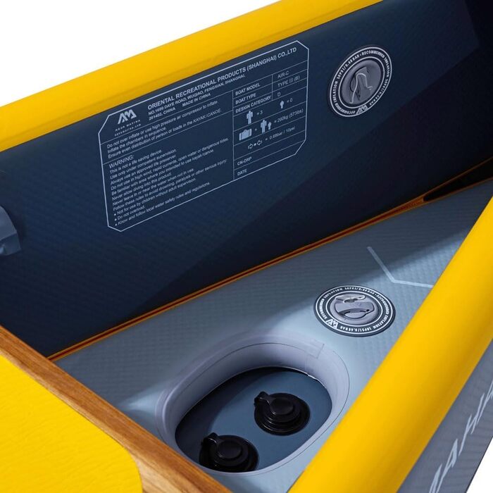 Надувне швидкісне каное Aqua Marina Tomahawk 4,6 м 8 Full DOP-Stitch для 2-3 осіб