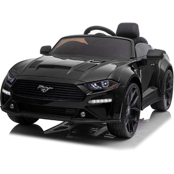 Дитячий автомобіль Ford GT-500 24V дитячий електромобіль 2.4GHz пульт дистанційного керування 2-6 років (чорний)