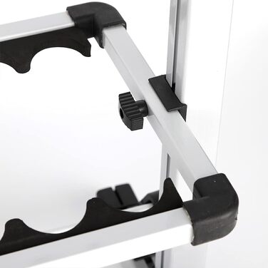 Підставка для вудки, тримач для вудки, підставка для вудки, тримач для вудки, підставка для вудки, підставки для вудки, портативний рибальський тримач на 24 вудки, алюмінієвий сплав, 73 см * 32,5 см * 72 см