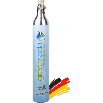 Зелена сода Преміальний універсальний содовий балон 425 г вуглекислого газу на 60 л (25 г додатково) Циліндр CO2 для виробника газованої води SodaStream НОВИЙ