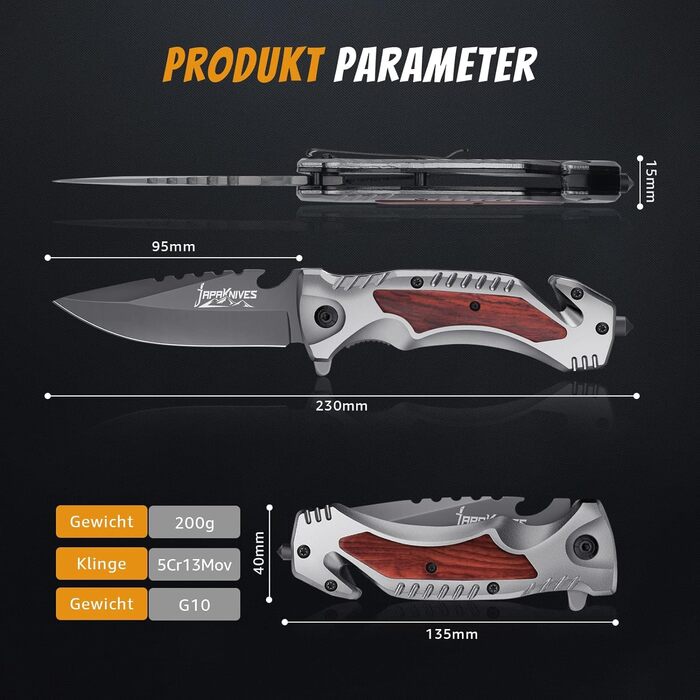 Складаний ніж кишеньковий ніж одноручний ніж виживання рятувальний ніж зі склорізом ремінь різак відкривачка кишенькова кліпса мис