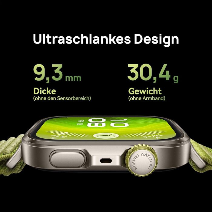 Розумний годинник HUAWEI Watch FIT 4 Pro, для спорту на свіжому повітрі професійного рівня, сапфірове скло та титан, до 10 днів роботи від акумулятора, ЕКГ, легкий спортивний годинник, сумісний з Android та iOS, синій WATCH FIT 4 Pro синій