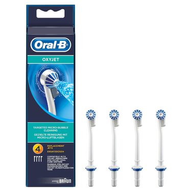 Гребінець для волосся Oral-B 80298118, 4 шт. , Синій, Білий, Синій, Білий, 14 г, Oral-B OxyJet, 33 мм, 60 мм