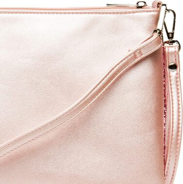 Каспер TA341 велике жіноче клатч XL з блискітками та паєтками для вечірок з ручкою, колір рожевий, розмір універсальний