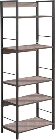 Комплект шафи 2150033002 - Металева полиця Kala 52 см, Кава - Чорний/Дерев&39яний, 52 x 30 x 150 см