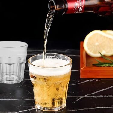 Окуляри ZHANCEN Акрилові склянки для пиття Небиткі пластикові стакани Багаторазові стакани для коктейлів Окуляри для дому, рестора