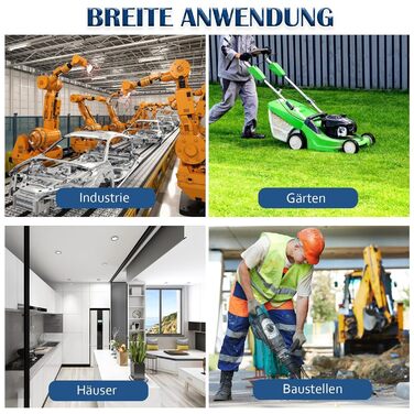 Настінний розподільний щиток живлення, попередньо підключений, 4 шт. 230 В 2 шт. CEE 16 A CEE 32 A, розподільний щиток живлення для будівельного майданчика з пристроєм захисного відключення (RCD) 50 А та автоматичним вимикачем, водонепроникний корпус IP67