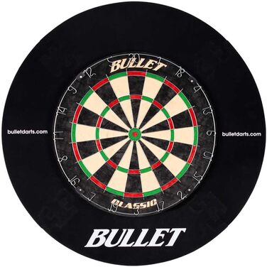 Набір для турніру зі сталевої мішені для дротиків Bullet Darts із сизалю - включає 6 сталевих дротиків - об&39ємне кільце/захисне кільце з EVA - лінія кидка/оче - повний комплект, включаючи аксесуари для дротиків - для професійних гравців у дартс та амато