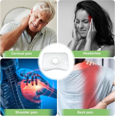 Подушки для пірсингу вушних отворів, подушки для пірсингу з отворами, подушки для вушних отворів, подушки для пірсингу у формі пончика, міні-ортопедичні подушки для вух для сну, для сну на боці, знеболення від болю в вухах (білі)