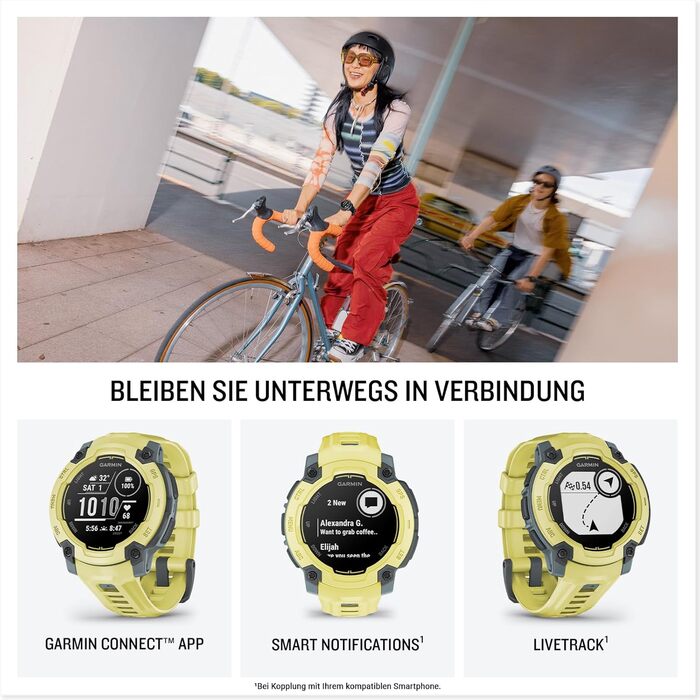 Годинник для різних видів спорту, дисплей 0.9 дюйма, до 16 днів роботи від акумулятора, понад 60 спортивних програм, тренер, прийом кількох супутників, сповіщення Electric Lime/ Electric Lime 45 mm Instinct E, 45mm GPS-