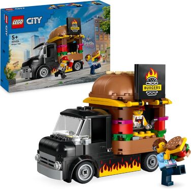 Конструктор LEGO City 60404, Вантажівка з бургерами, 194 деталі