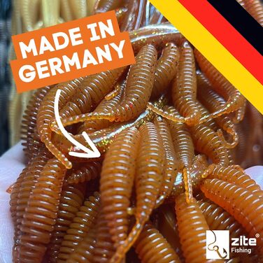 Приманка для лову форелі Zite Fishing Twerky Tailer (м&39який пластик) 3-в-1 м&39яка пластикова приманка/рибальська блешня для форелі Зроблено в Німеччині Без фталатів Альтернатива приманці та блешні для лову форелі, різні види форелі