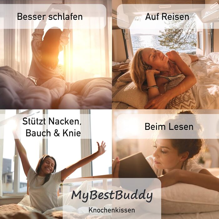 Вельветова золотиста подушка для читання, подушка для шиї, кістяна подушка, валик для шиї, подушка для читання, сертифікована ko-Tex 100 та придатна для прання при 60C - Подушка для шиї, колін або живота для читання або відпочинку - 38x19x19 см