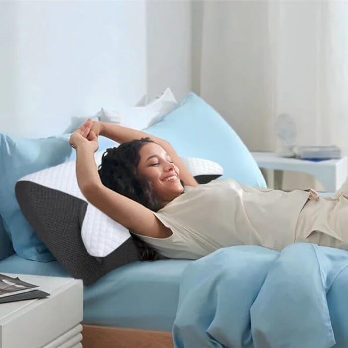 Подушка для відпочинку SWZEC ZYVO, подушка для підтримки голови та шиї, чорна