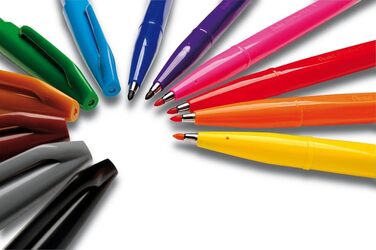 Оригінальна ручка Fiber Pen Fineliner, наконечник 2 мм, ширина лінії 1 мм, зелений, 10 шт., 520