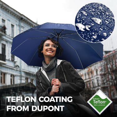 Парасолька складна парасолька незахищена від шторму автоматична сумка для парасольок з відкритим доступом, чорна Чоловіча жіноча д