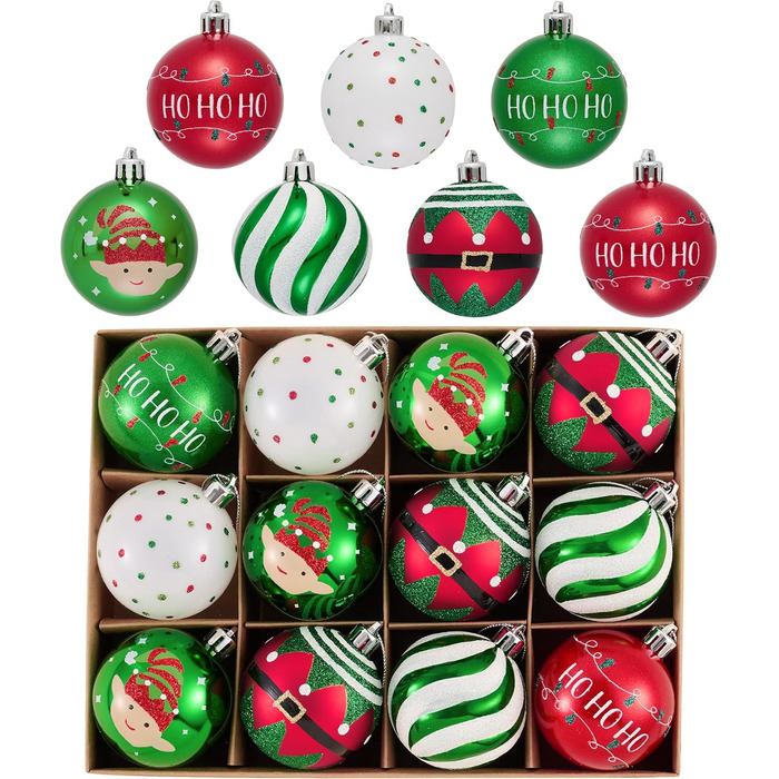 Різдвяні кульки для декору 12 шт Victor's Workshop