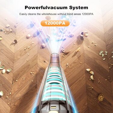 Ручний пилосос, акумуляторний ручний пилосос, акумуляторна батарея для ручного пилососа, 12000PA USB Перезаряджається портативний