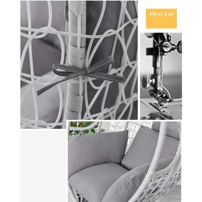 Подушка для підвісного крісла-гойдалки Подушка для підвісного крісла для використання на вулиці, в саду, на терасі, накладки на подушки для підвісних крісел-гойдалок (не включає підвісні крісла)