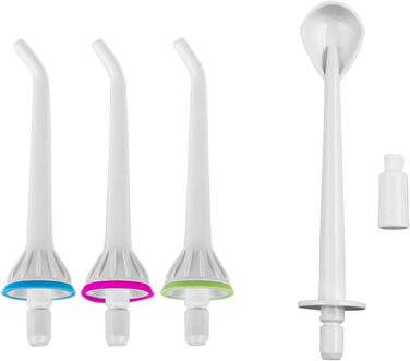 Портативний іригатор для ротової порожнини Бездротовий водний флоссер для чищення зубів та догляду за гігієною ротової порожнини, 4 насадки (Чорний), 770