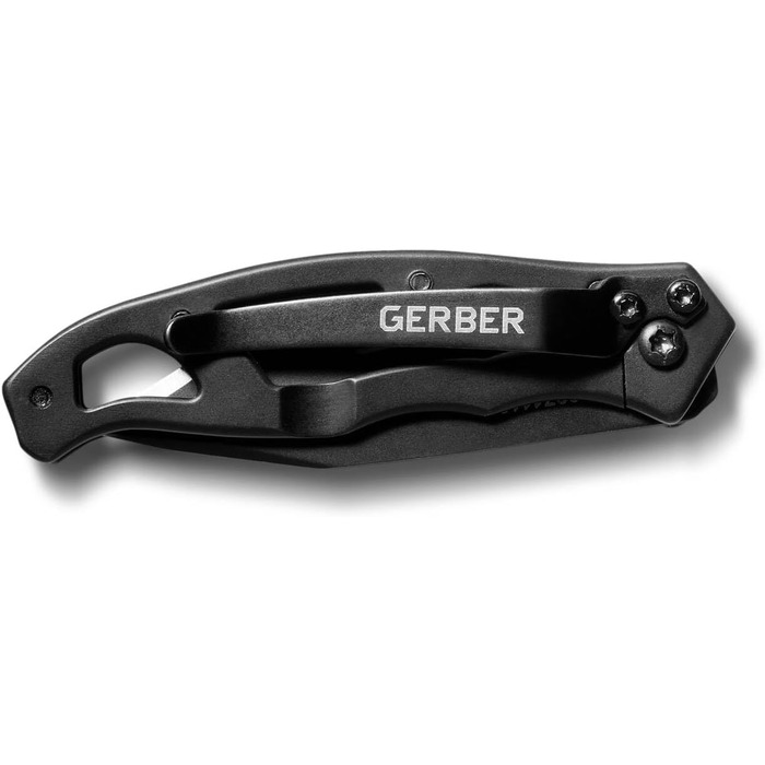 Складаний кишеньковий ніж Gerber з гладким лезом і кишеньковою кліпсою Mini Tanto 5,4 см