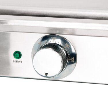 Електрична сковорода Jocca для професійної кухні Теппаньякі Настільний гриль Підходить для внутрішнього використання Нержавіюча сталь Управління термостатом 41,1 * 29,7 * 18,5 см