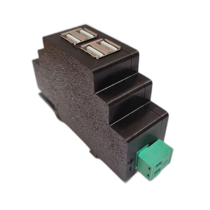 Контактний USB-розподільник Christians Technikshop на DIN-рейку для розподільчого щита та шафи лічильника, 4-