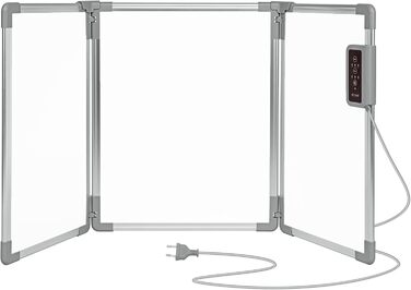 Складана алюмінієва нагрівальна панель Mi-Heat 53x108 см, інфрачервоний настільний обігрівач, 350 Вт, до 80C, нагрівальна стіна для офісу, домашнього офісу, робочого місця, касових апаратів, стійки реєстрації