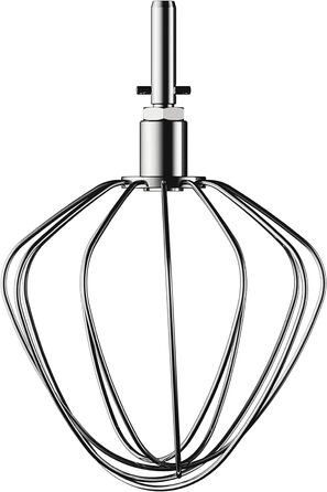 Вінчик з нержавіючої сталі Kenwood KAT51.000SS, аксесуари для кухонних комбайнів Kenwood, вінчик для повітряних куль, підходить для всіх кухонних комбайнів Chef, можна мити в посудомийній машині, нержавіюча сталь, срібло