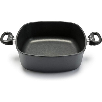 Лита алюмінієва жаровня NOWA, термостійка до 280 C, з антипригарним покриттям, індукційна, зроблена в Німеччині, для всіх типів ва