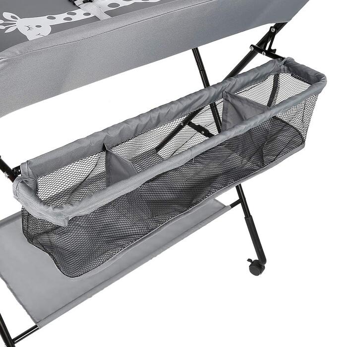 Пеленальний столик - складаний пеленальний блок, мобільний пеленальний столик з пеленальним килимком, ременем безпеки та відсіками