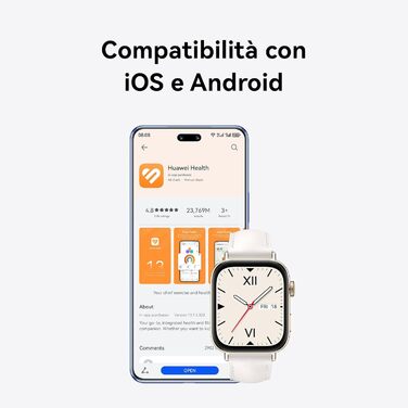 Розумний годинник HUAWEI Watch FIT 3, дзвінки через Bluetooth, GPS, iOS та Android, 1,82-дюймовий AMOLED-дисплей, до 10 днів роботи від акумулятора, керування здоров&39ям та фітнесом, 6 місяців розширеної гарантії, зелений колір WATCH FIT 3