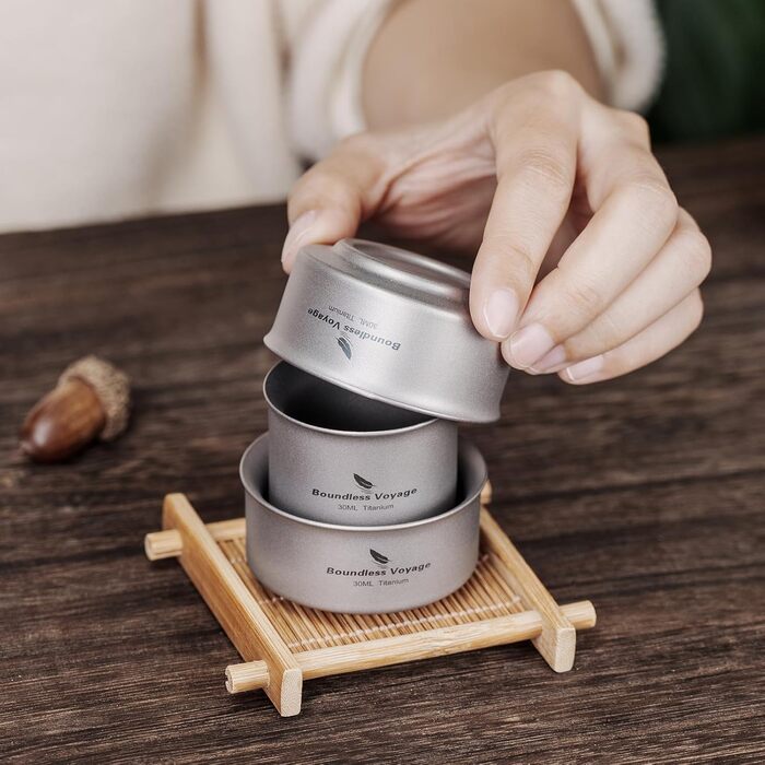 Титанова кружка Boundless Voyage з подвійними стінками, портативна, кемпінгова, легка, дорожня кружка, багаторазова, для кемпінгу, подорожей, пікніка, ti3148d, Ti3148D/EU/88