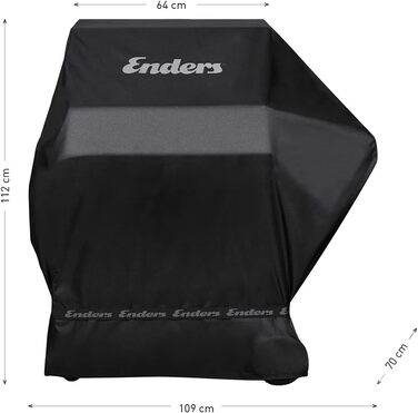 Преміальний захисний чохол Enders для грилів HYDE 3 та BOSTON 3 K, водонепроникний та стійкий до УФ-випромінювання, поліестер 600D, 109 x 70 x 112 см, 5694