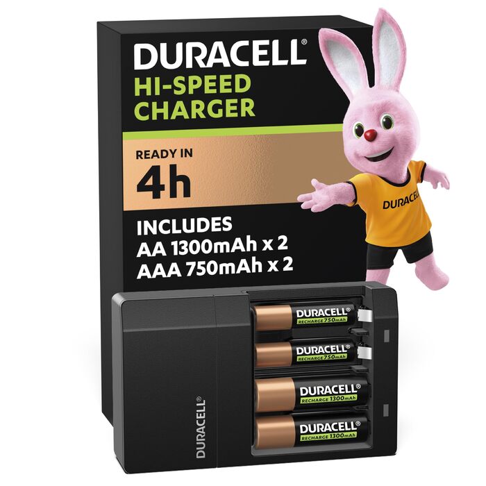 Зарядний пристрій Duracell з часом роботи 4 години