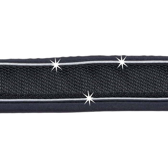 Нашийник для собак Ferplast Genius C25/55, світловідбиваючий, дихаючий, регульований, з магнітною застібкою та швидким роз'ємом, для великих порід, з м'якою підкладкою, чорний. Розмір шиї 45-55 см.