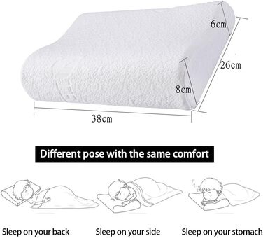 Дитяча подушка FMS з піною пам'яті 3-12 років Подушка для дітей Ортопедична подушка з піною пам'яті Подушка з піною пам'яті з наво