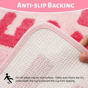 Килимок для ванної Get Naked, килимок для ванної кімнати, нековзний, можна прати (рожевий, 150 x 50 см) Рожевий 50 x 150 см (прямокутний)
