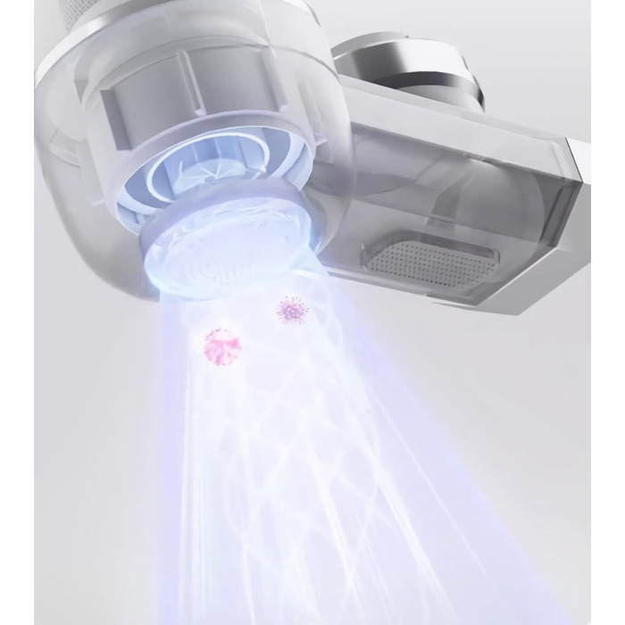 Кран з фільтром для води зі світлодіодним дисплеєм, фільтр для питної води з синім світлом, фільтр для питної води для видалення хлору, для домашньої кухні, видаляє хлор, важкі метали та поганий смак